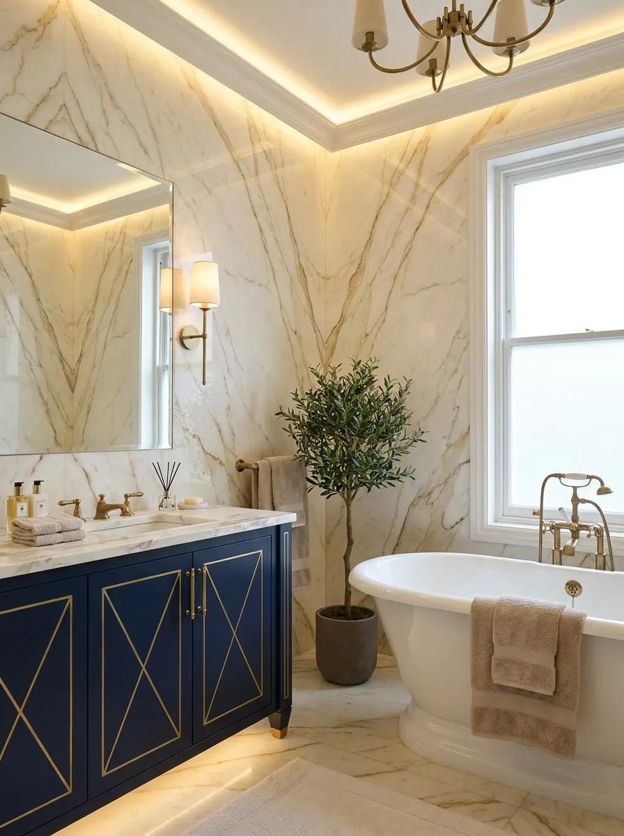Spa bathroom, Karachi penthouse