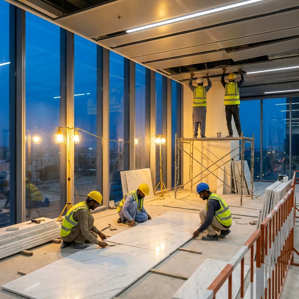 Interior fit-out execution